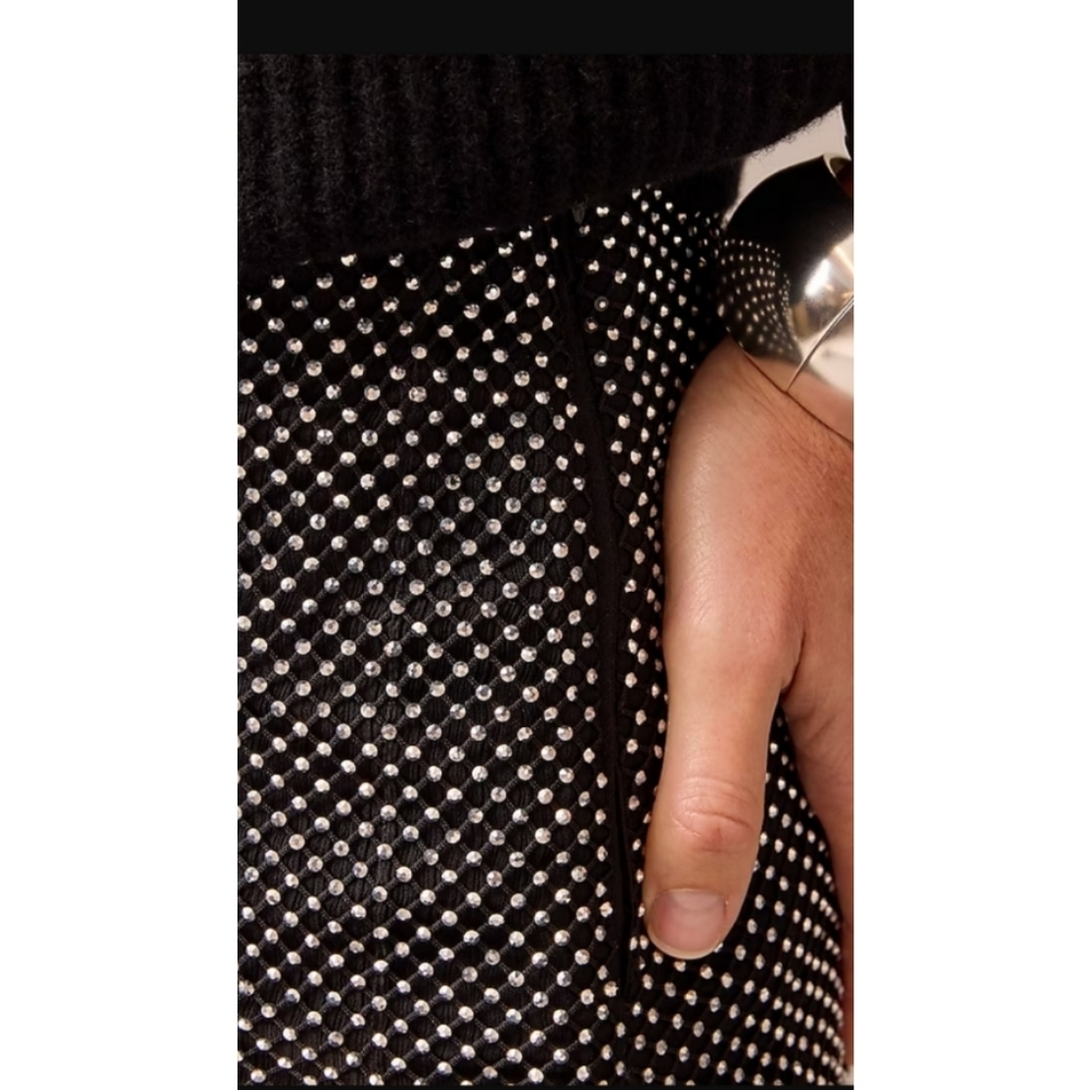 J.Crew Collection Side-Slit Rhinestone Skirt - Picture 2 of 15